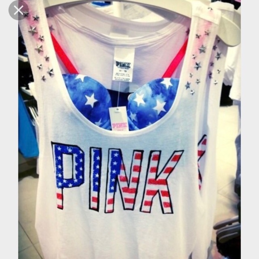 VS PINK AMERICANA TANK